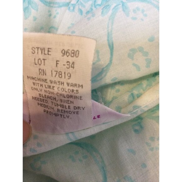 Vintage Dreamcoats Women's Nightgown Housecoat Set Floral Print Lace Detail Sz M - Picture 14 of 16